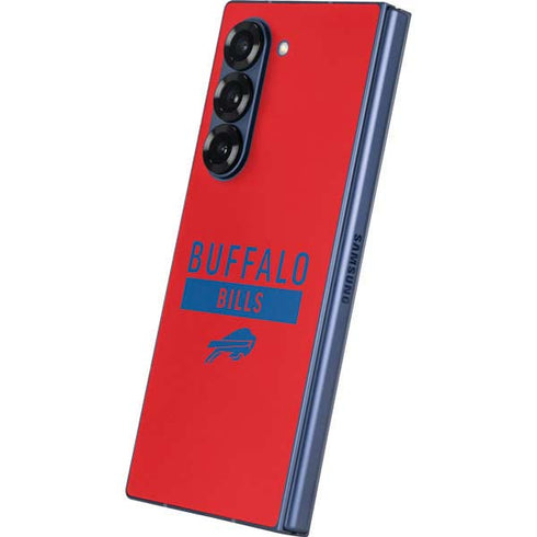 NFL Buffalo Bills Red Performance Series Galaxy Z Fold6 Skin