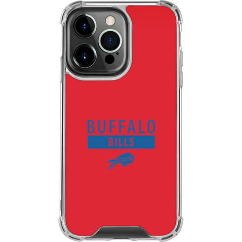 NFL Buffalo Bills Red Performance Series iPhone 16 Pro Clear Case