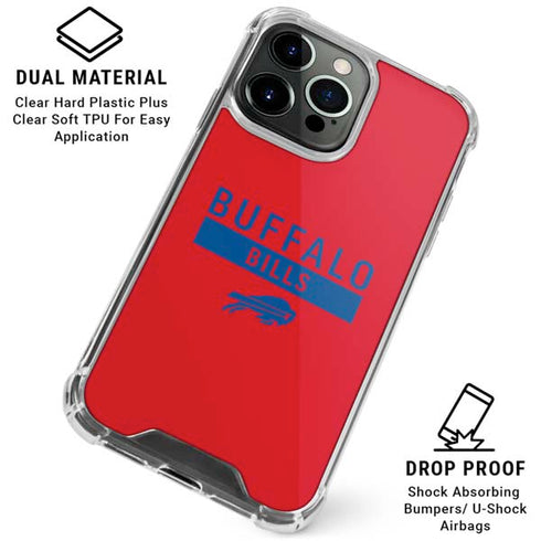 NFL Buffalo Bills Red Performance Series iPhone 16 Pro Clear Case