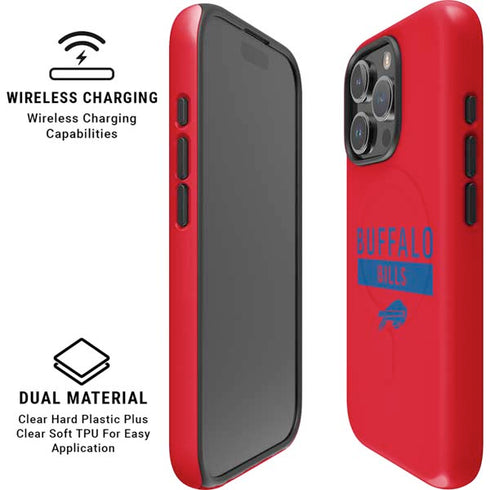 NFL Buffalo Bills Red Performance Series iPhone 16 Pro Magsafe Impact Case
