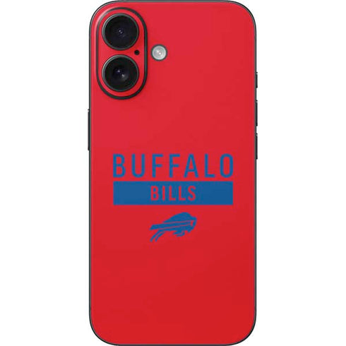 NFL Buffalo Bills Red Performance Series iPhone 16 Skin