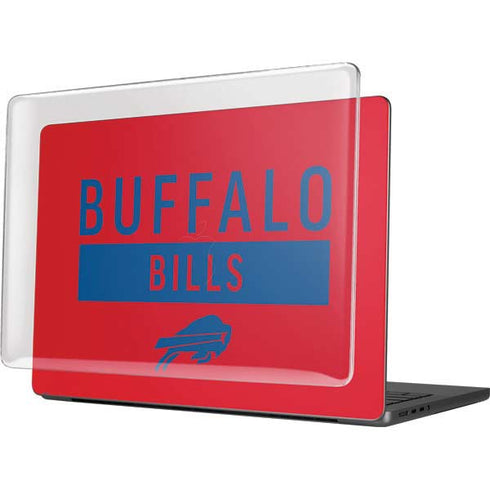 NFL Buffalo Bills Red Performance Series MacBook Pro 14in (2021-24) Case plus Skin