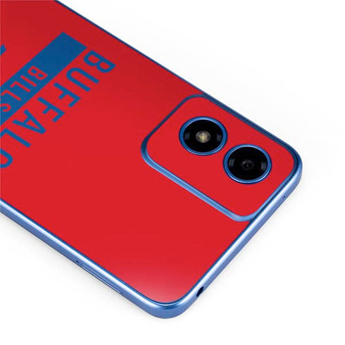 NFL Buffalo Bills Red Performance Series Moto G Play 4G (2024) Skin