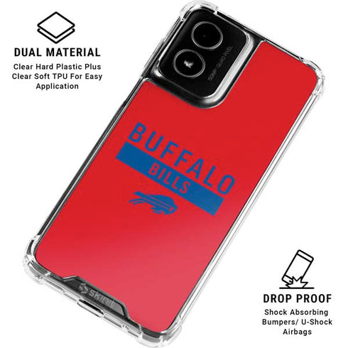 NFL Buffalo Bills Red Performance Series Moto G Power 5G (2024) Clear Case