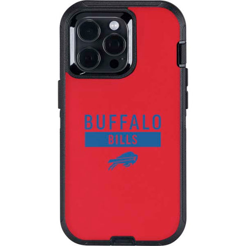 NFL Buffalo Bills Red Performance Series Otterbox Defender iPhone Skin