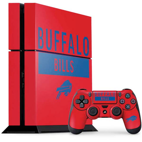 NFL Buffalo Bills Red Performance Series PlayStation PS4 Skins