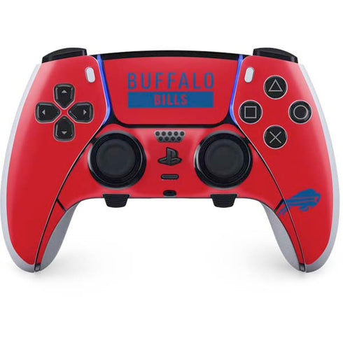 NFL Buffalo Bills Red Performance Series PS5 DualSense Edge Pro Controller Skin