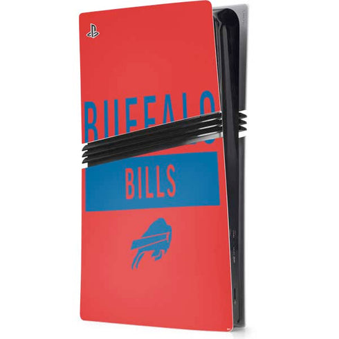 NFL Buffalo Bills Red Performance Series PS5 Pro Console Skin