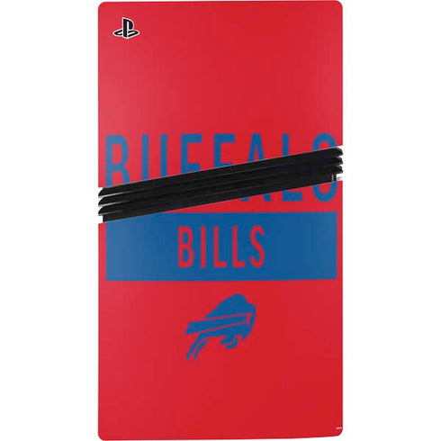 NFL Buffalo Bills Red Performance Series PS5 Pro Console Skin
