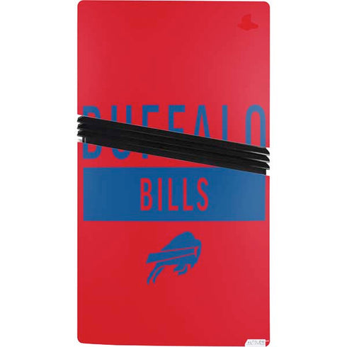 NFL Buffalo Bills Red Performance Series PS5 Pro Console Skin