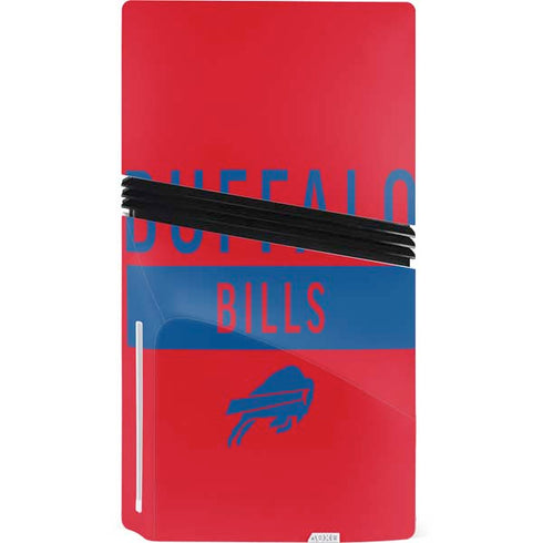 NFL Buffalo Bills Red Performance Series PS5 Pro Disk Console Skin
