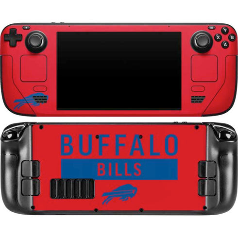 NFL Buffalo Bills Red Performance Series Steam Deck Handheld Gaming Computer OLED Skin