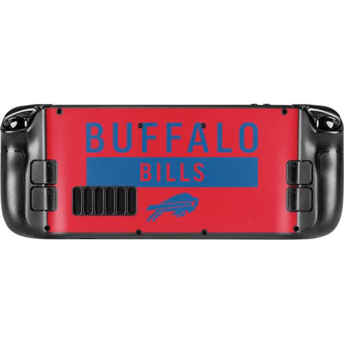 NFL Buffalo Bills Red Performance Series Steam Deck Handheld Gaming Computer Skin