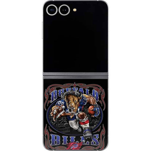 Liquid Blue NFL Buffalo Bills Running Back Galaxy Z Flip6 Skin