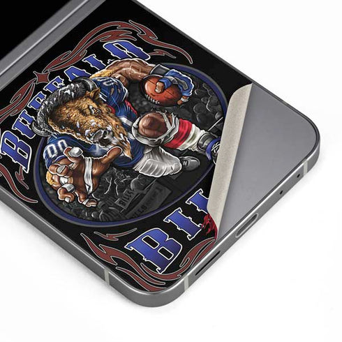 Liquid Blue NFL Buffalo Bills Running Back Galaxy Z Flip6 Skin