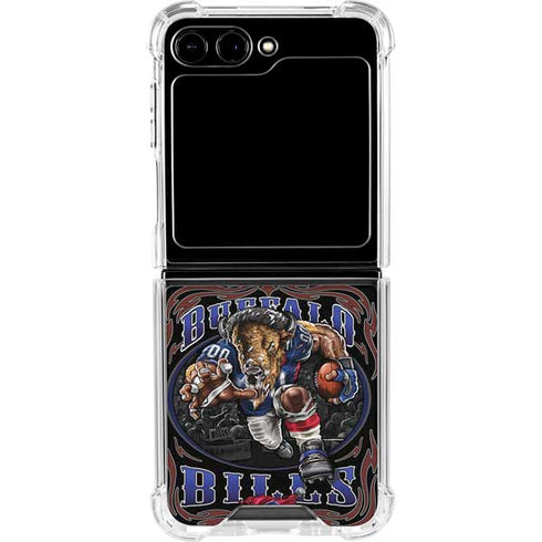 Liquid Blue NFL Buffalo Bills Running Back Galaxy Z Flip6 Clear Case
