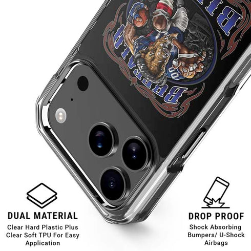 Liquid Blue NFL Buffalo Bills Running Back iPhone 18 Pro Clear Case