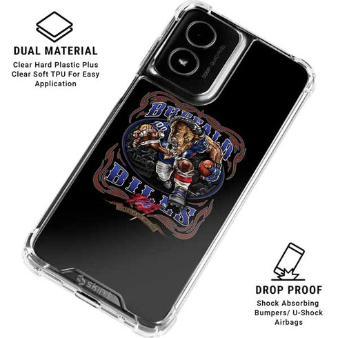 Liquid Blue NFL Buffalo Bills Running Back Moto G Power 5G (2024) Clear Case