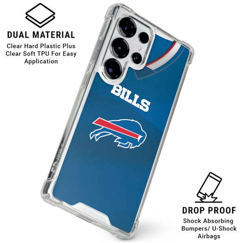 NFL Buffalo Bills Team Jersey Galaxy S25 Ultra Clear Case