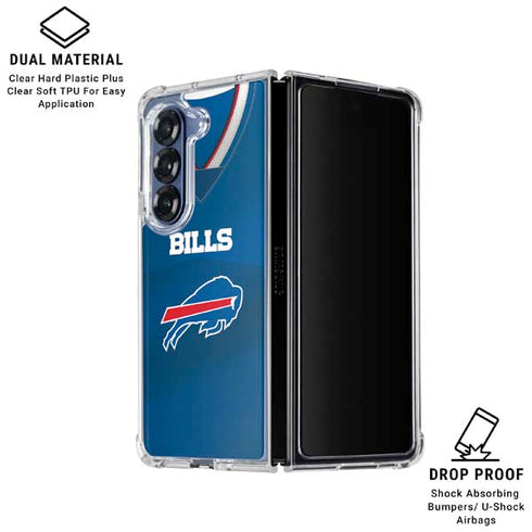 NFL Buffalo Bills Team Jersey Galaxy Z Fold6 Clear Case