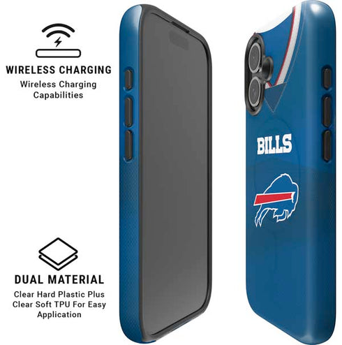 NFL Buffalo Bills Team Jersey iPhone 16 Plus Magsafe Impact Case