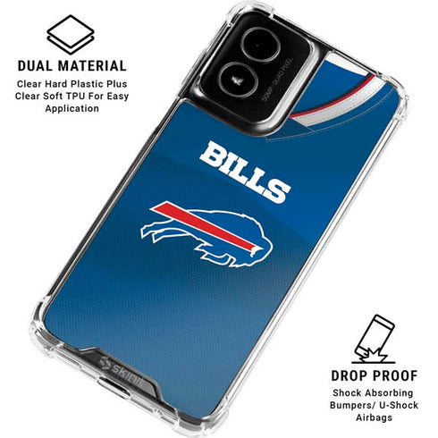 NFL Buffalo Bills Team Jersey Moto G Power 5G (2024) Clear Case