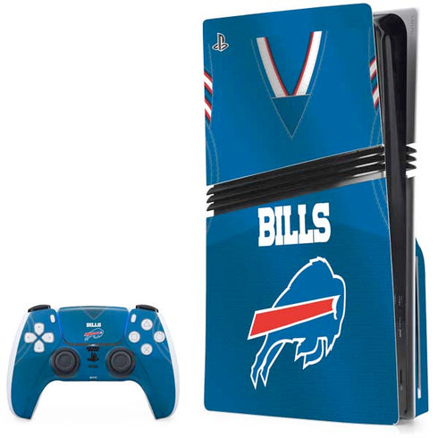 NFL Buffalo Bills Team Jersey PS5 Pro Disk Bundle Skin