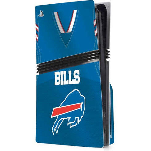 NFL Buffalo Bills Team Jersey PS5 Pro Disk Console Skin