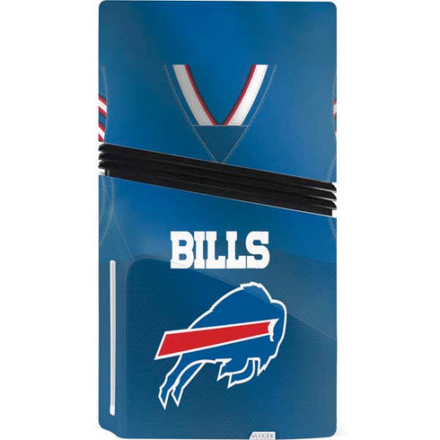 NFL Buffalo Bills Team Jersey PS5 Pro Disk Console Skin
