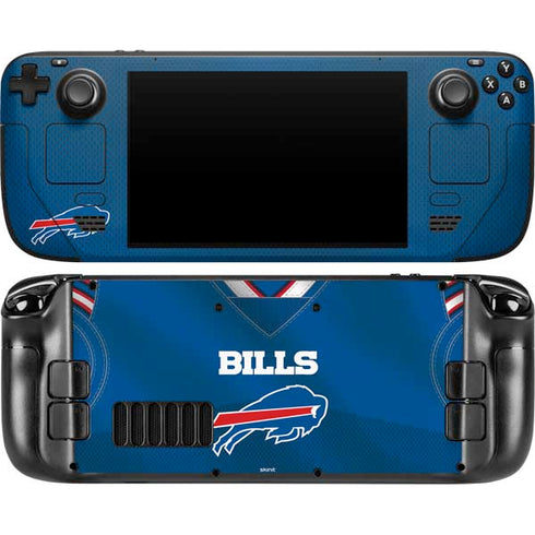 NFL Buffalo Bills Team Jersey Steam Deck Handheld Gaming Computer OLED Skin