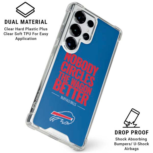 NFL Buffalo Bills Team Motto Galaxy S25 Ultra Clear Case