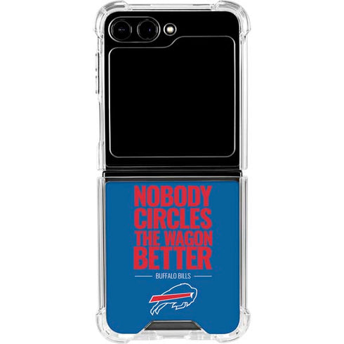 NFL Buffalo Bills Team Motto Galaxy Z Flip6 Clear Case