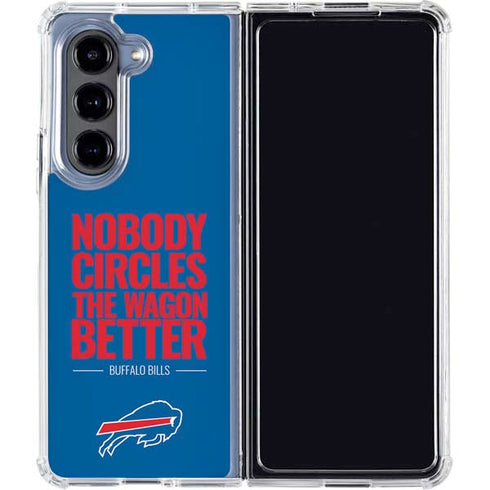 NFL Buffalo Bills Team Motto Galaxy Z Fold5 5G Clear Case