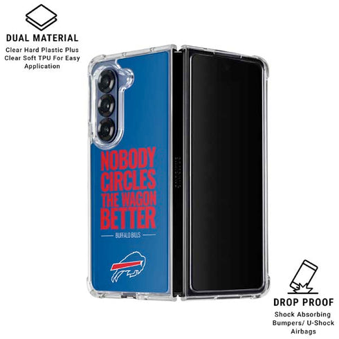 NFL Buffalo Bills Team Motto Galaxy Z Fold6 Clear Case