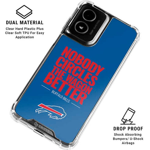 NFL Buffalo Bills Team Motto Moto G Power 5G (2024) Clear Case