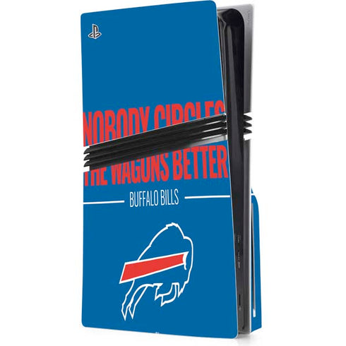 NFL Buffalo Bills Team Motto PS5 Pro Disk Console Skin