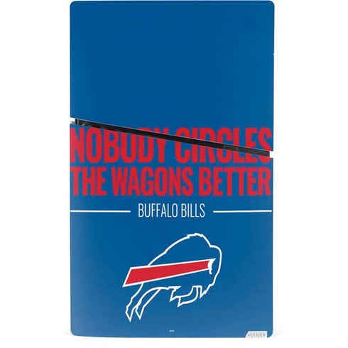 NFL Buffalo Bills Team Motto PS5 Slim Digital Edition Console Skin