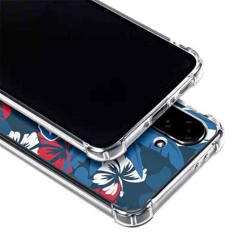 NFL Buffalo Bills Tropical Print Galaxy A36 5G Clear Case