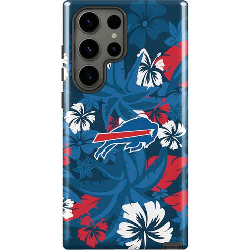 NFL Buffalo Bills Tropical Print Galaxy S23 Ultra Pro Case