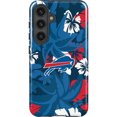 NFL Buffalo Bills Tropical Print Galaxy S25 Impact Case