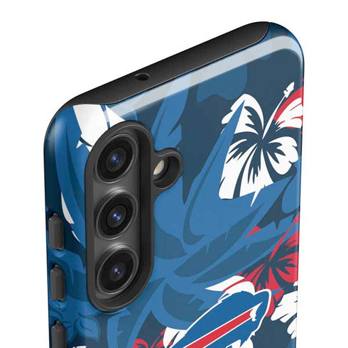 NFL Buffalo Bills Tropical Print Galaxy S25 Plus Impact Case