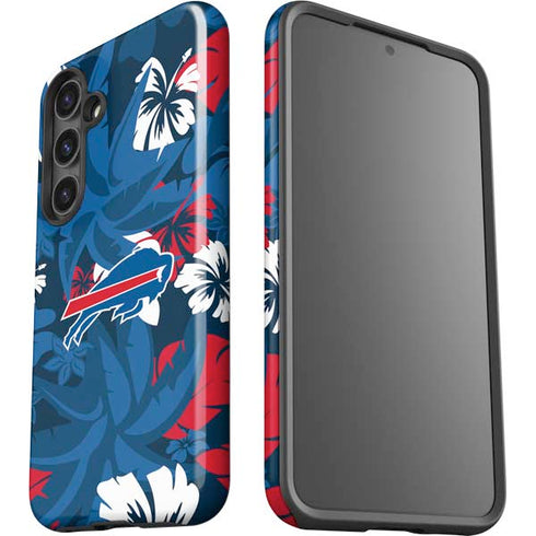 NFL Buffalo Bills Tropical Print Galaxy S25 Plus Impact Case