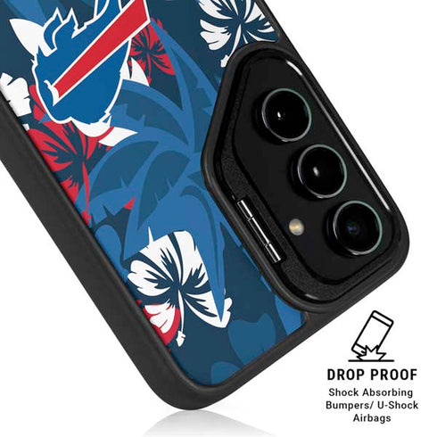 NFL Buffalo Bills Tropical Print Galaxy S25 Ultra Kickstand Case