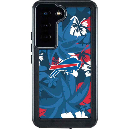 NFL Buffalo Bills Tropical Print Galaxy S24 Waterproof Case