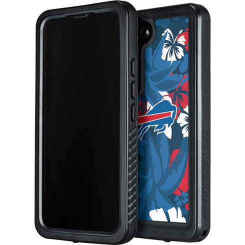 NFL Buffalo Bills Tropical Print Galaxy S24 Waterproof Case