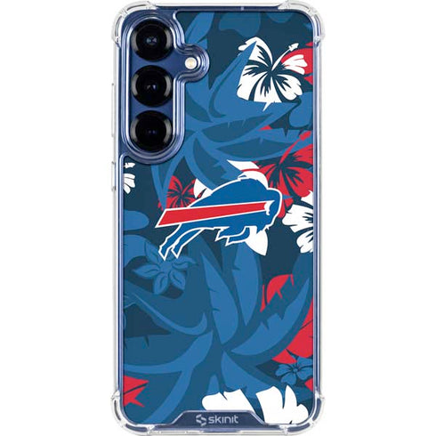 NFL Buffalo Bills Tropical Print Galaxy S25 Plus Clear Case