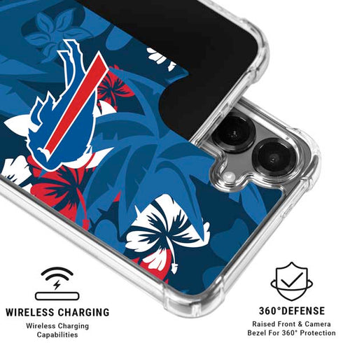 NFL Buffalo Bills Tropical Print Galaxy S26 Plus Clear Case