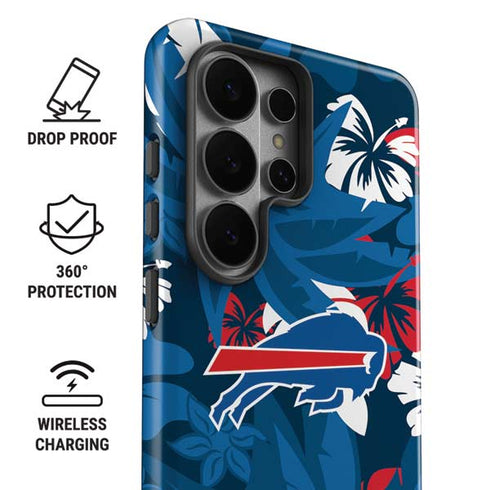 NFL Buffalo Bills Tropical Print Galaxy S26 Ultra Impact Case