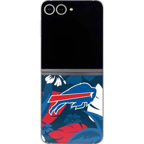 NFL Buffalo Bills Tropical Print Galaxy Z Flip6 Skin