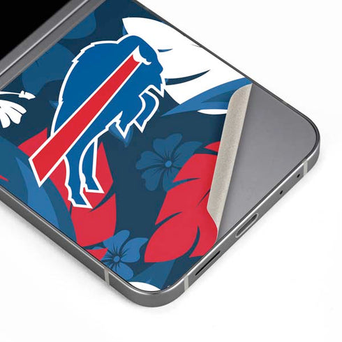 NFL Buffalo Bills Tropical Print Galaxy Z Flip6 Skin